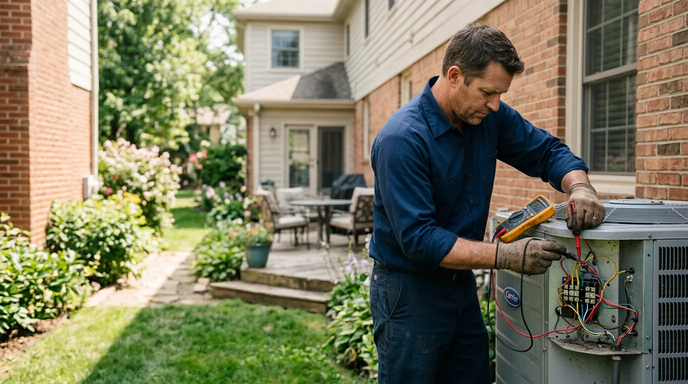 HVAC technician working near Arcadia, PA